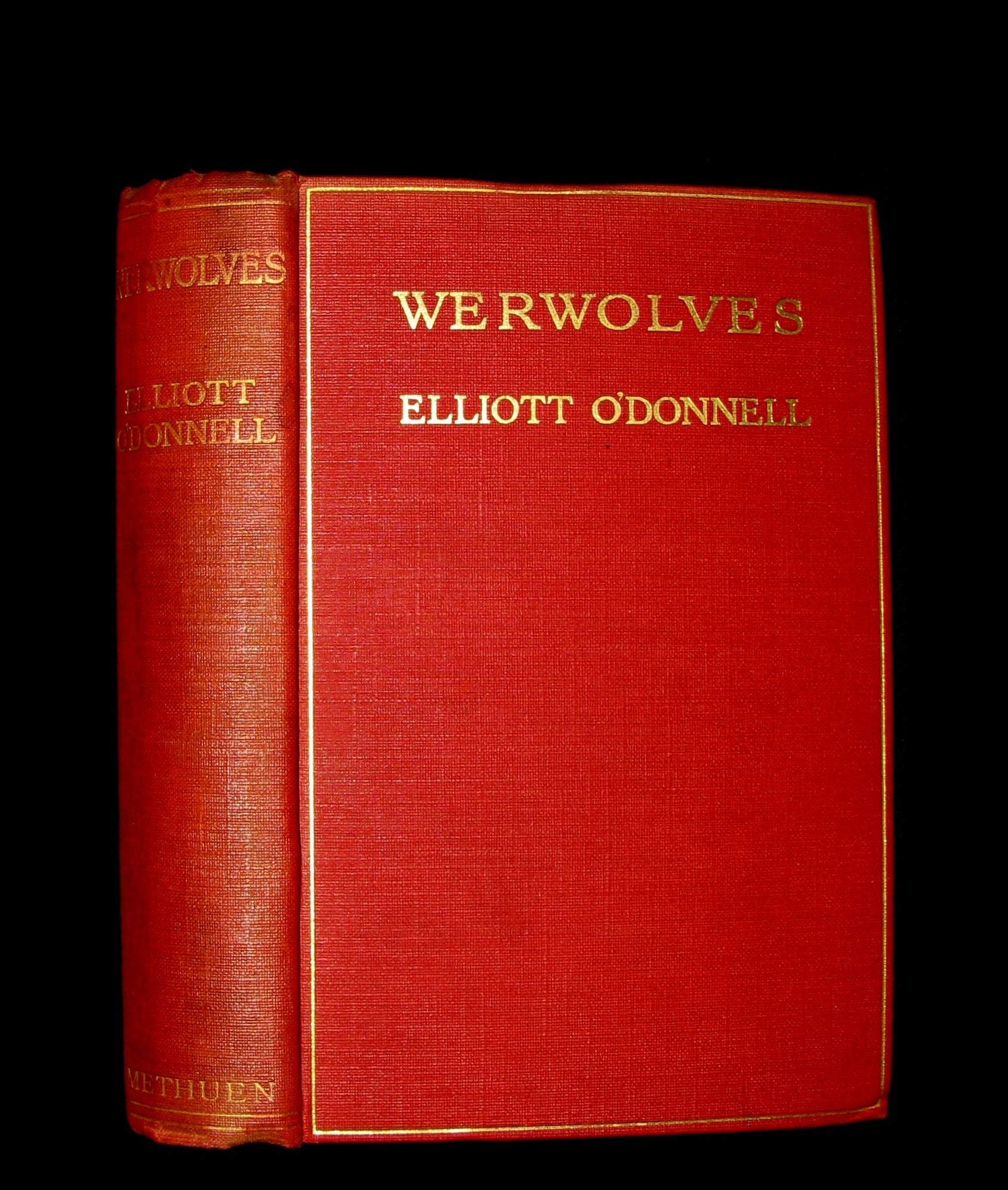1912 Rare 1st Edition Book on Werewolves - WERWOLVES by Elliott O'Donnell - How to become a WEREWOLF.