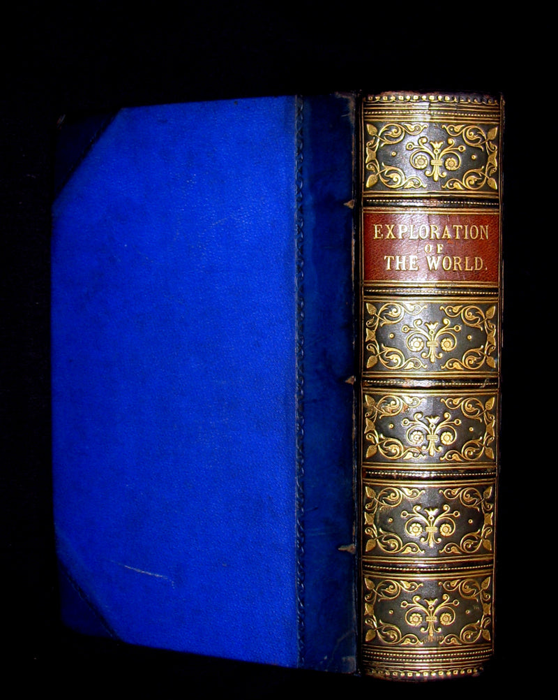 1879 Rare First Edition Book -  The Exploration of the World by JULES VERNE.