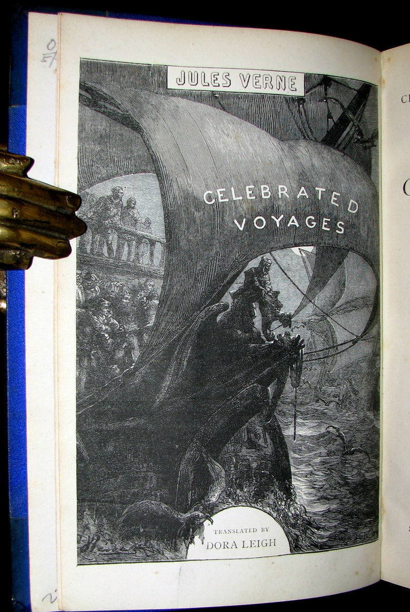 1879 Rare First Edition Book -  The Exploration of the World by JULES VERNE.