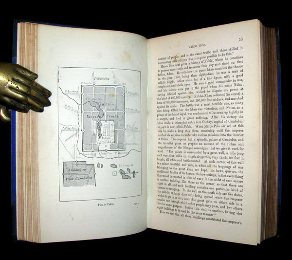 1879 Rare First Edition Book -  The Exploration of the World by JULES VERNE.
