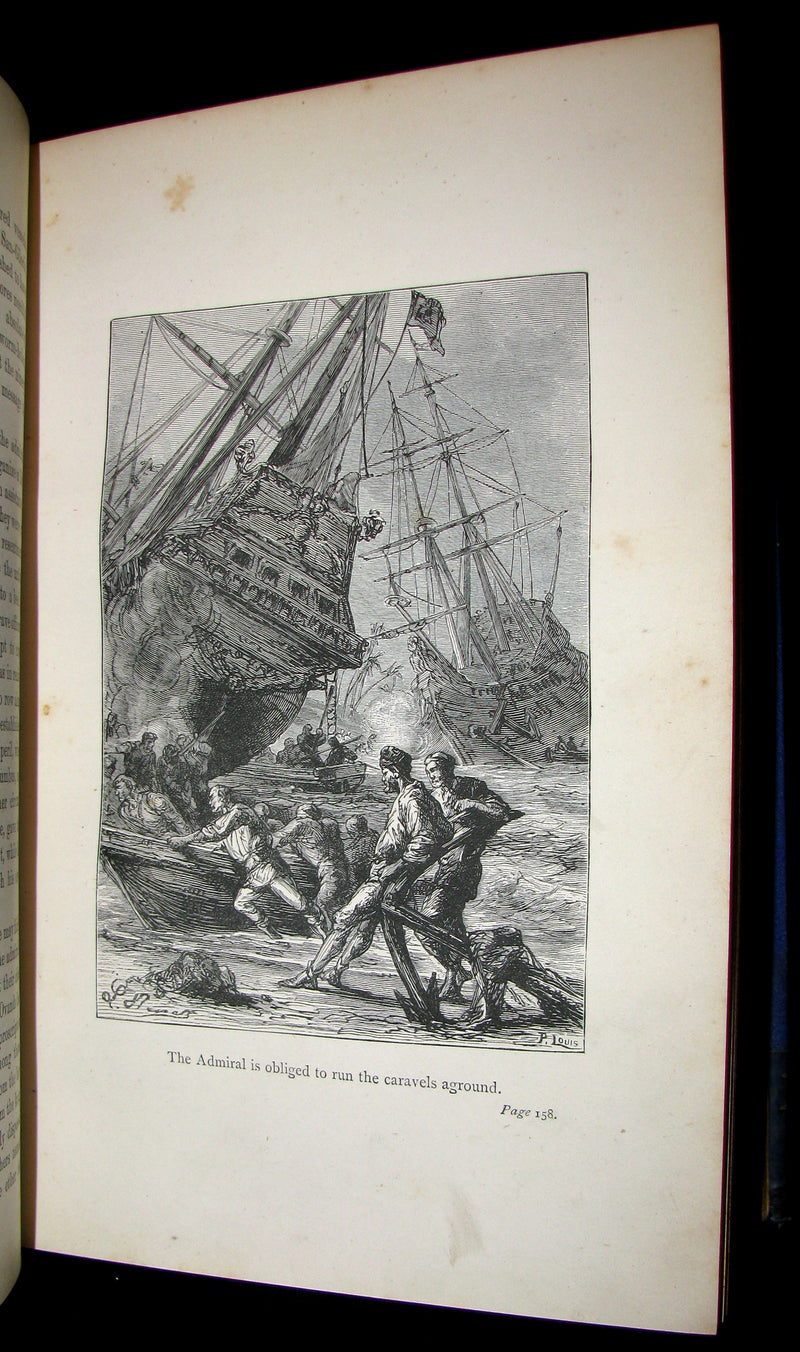 1879 Rare First Edition Book -  The Exploration of the World by JULES VERNE.