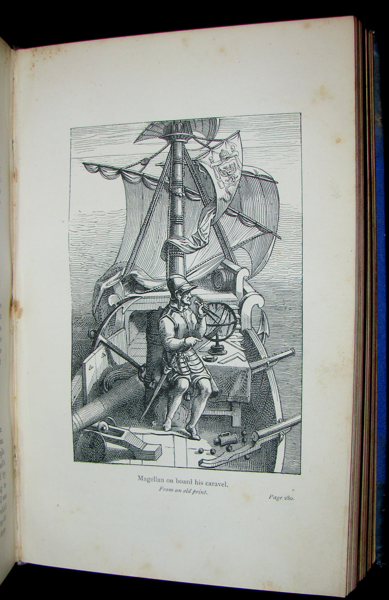 1879 Rare First Edition Book -  The Exploration of the World by JULES VERNE.