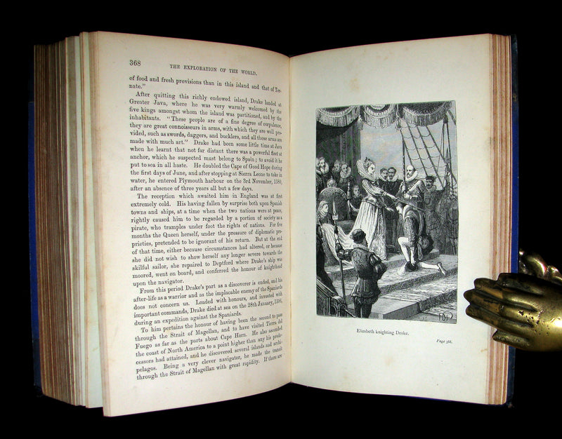 1879 Rare First Edition Book -  The Exploration of the World by JULES VERNE.