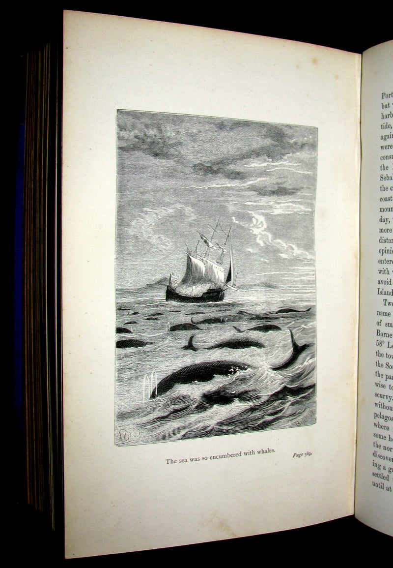 1879 Rare First Edition Book -  The Exploration of the World by JULES VERNE.