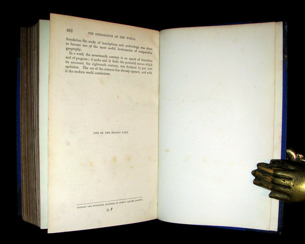 1879 Rare First Edition Book -  The Exploration of the World by JULES VERNE.