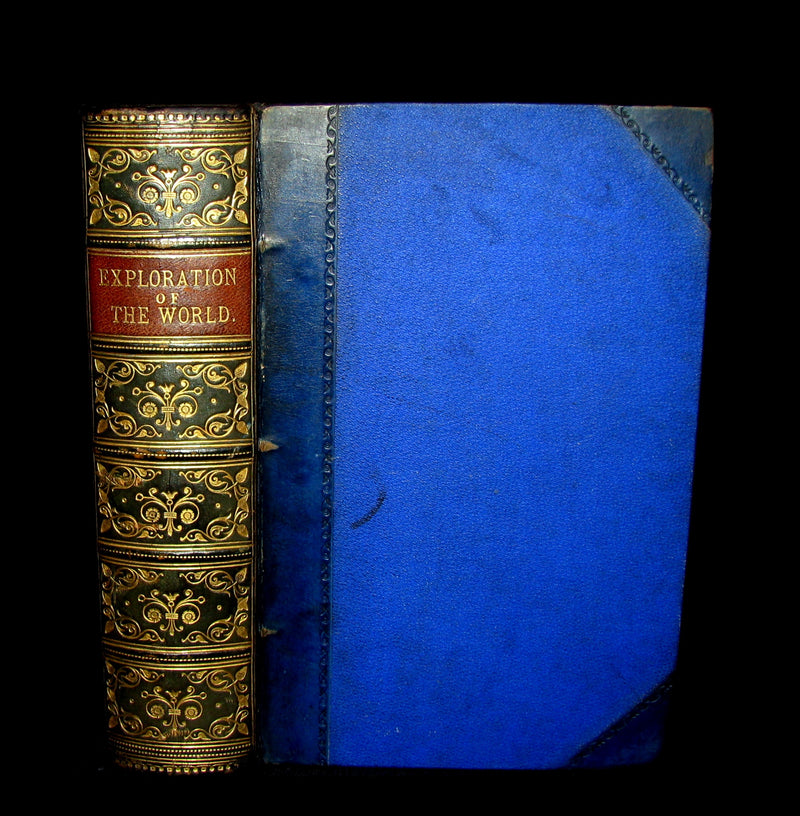 1879 Rare First Edition Book -  The Exploration of the World by JULES VERNE.