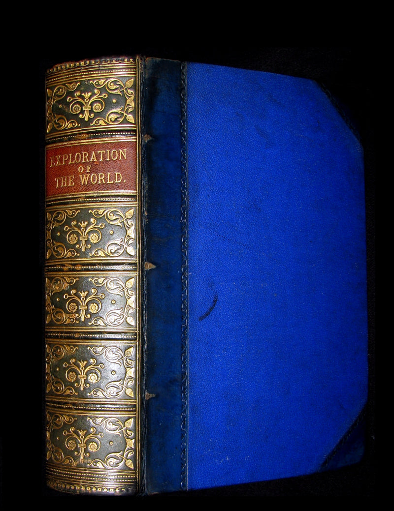 1879 Rare First Edition Book -  The Exploration of the World by JULES VERNE.