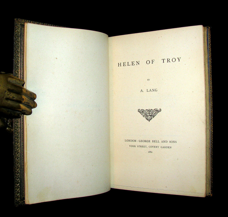 1882 Scarce 1stED bound by Sangorski & Sutcliffe - HELEN of TROY by ANDREW LANG.