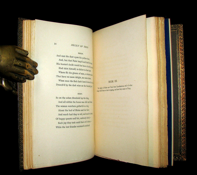 1882 Scarce 1stED bound by Sangorski & Sutcliffe - HELEN of TROY by ANDREW LANG.