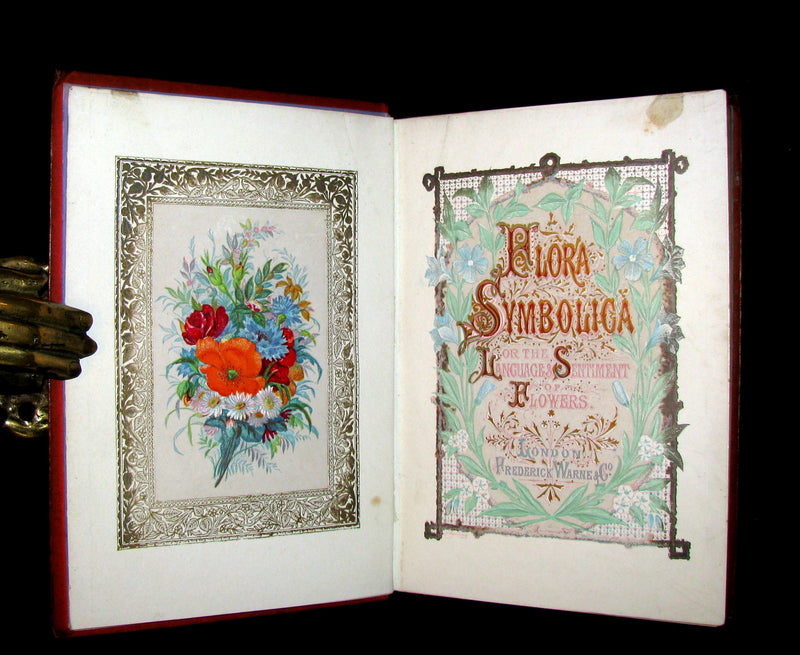 1870 Scarce Floriography Book ~ FLORA SYMBOLICA or The Language and Sentiment of Flowers by John Ingram.
