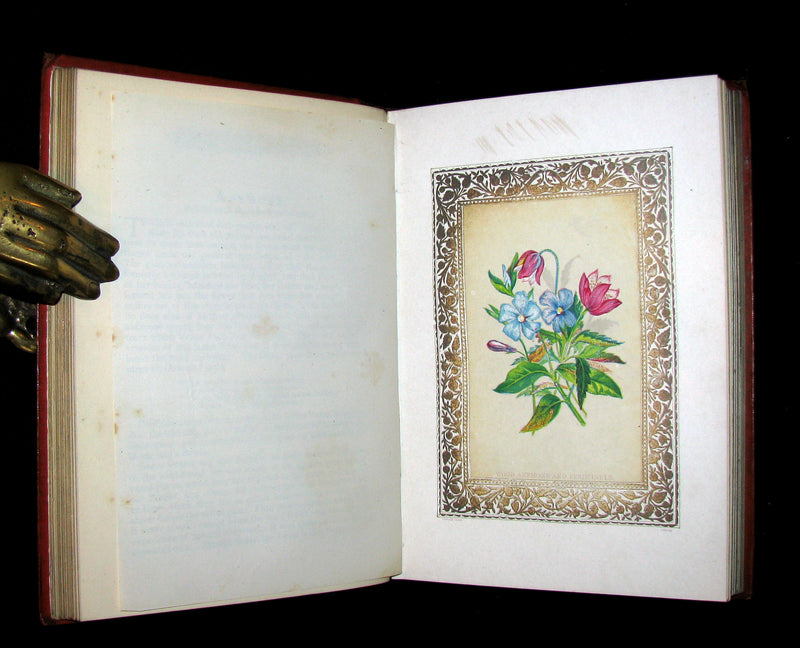1870 Scarce Floriography Book ~ FLORA SYMBOLICA or The Language and Sentiment of Flowers by John Ingram.