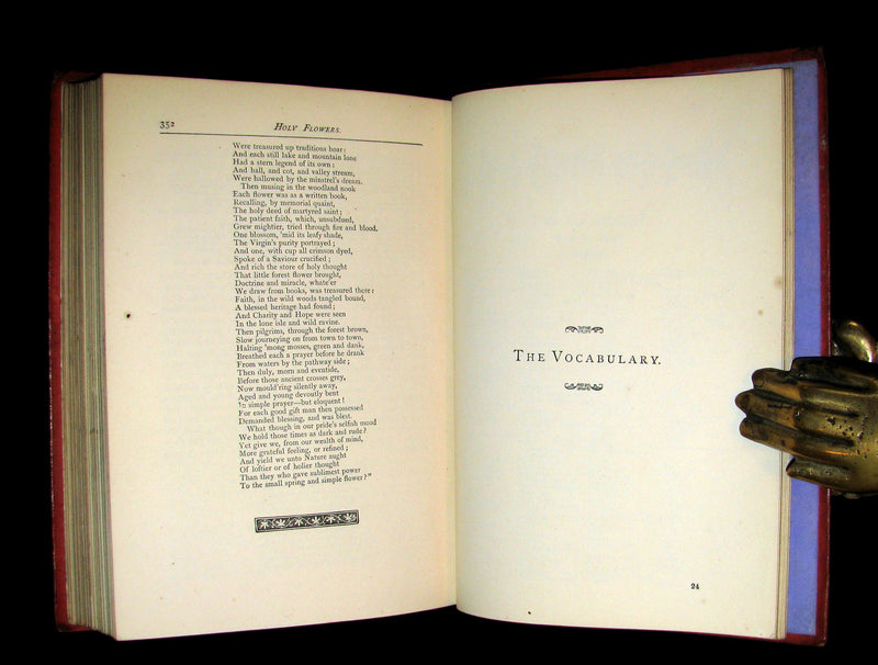 1870 Scarce Floriography Book ~ FLORA SYMBOLICA or The Language and Sentiment of Flowers by John Ingram.