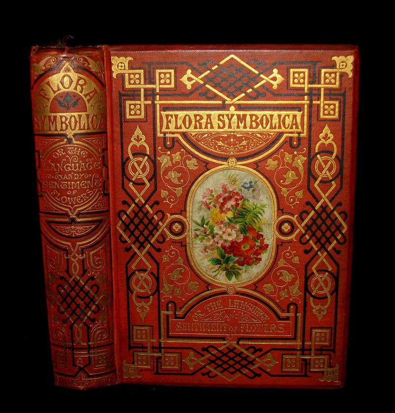 1870 Scarce Floriography Book ~ FLORA SYMBOLICA or The Language and Sentiment of Flowers by John Ingram.