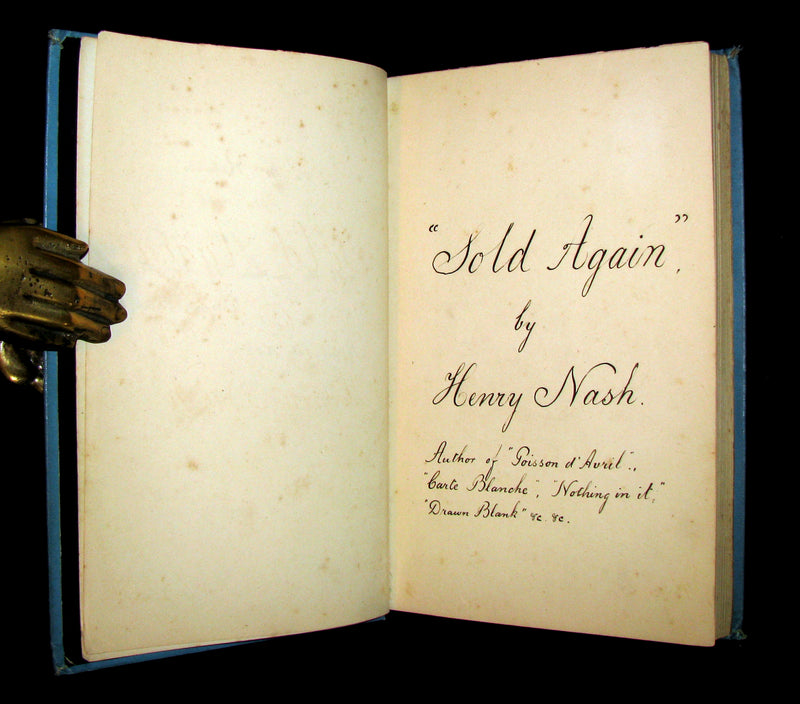 1890 Scarce unique book - Egyptian Sketches (April Fool - Poisson d'Avril Book - April 1st).
