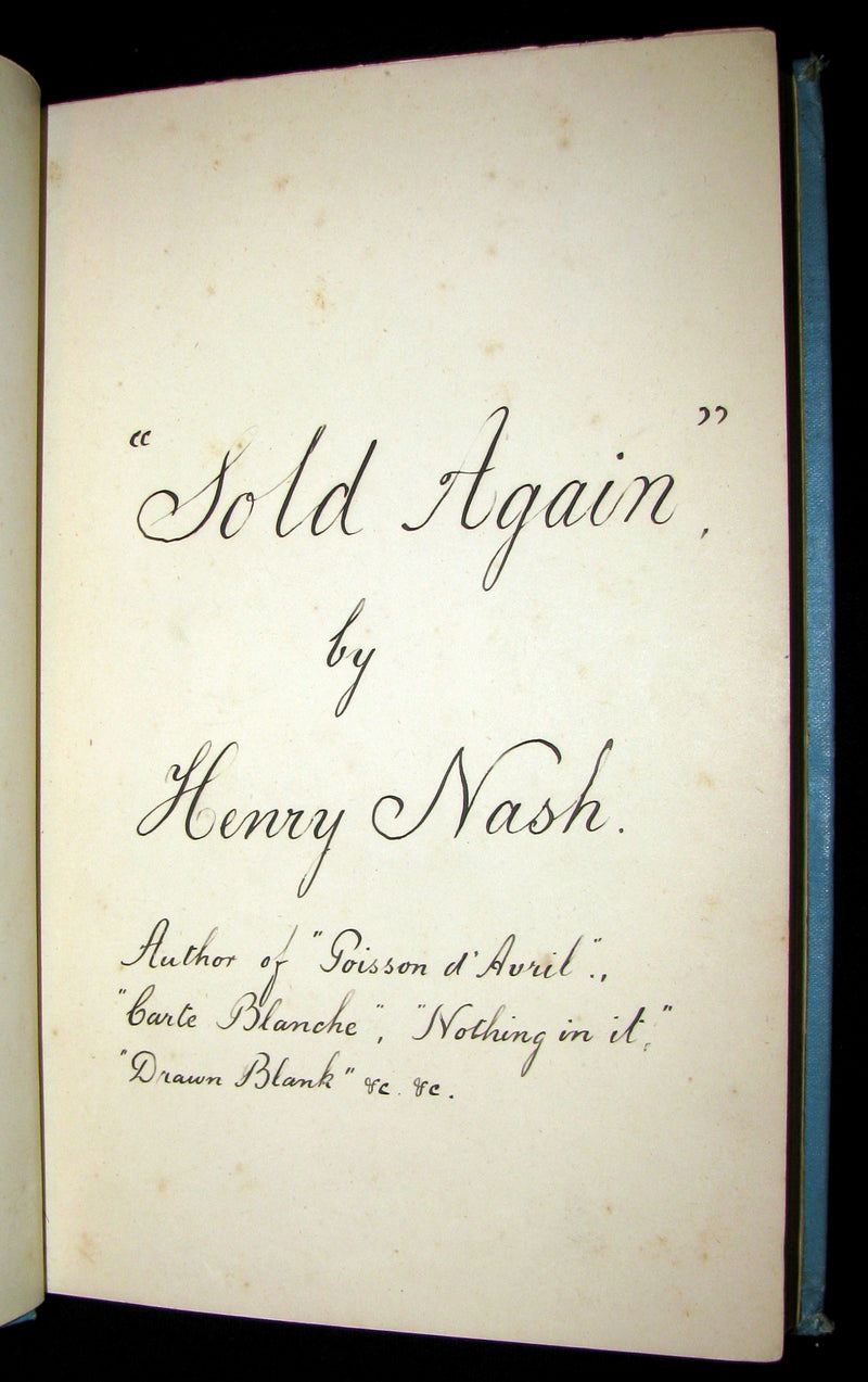 1890 Scarce unique book - Egyptian Sketches (April Fool - Poisson d'Avril Book - April 1st).