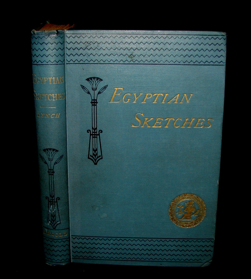 1890 Scarce unique book - Egyptian Sketches (April Fool - Poisson d'Avril Book - April 1st).