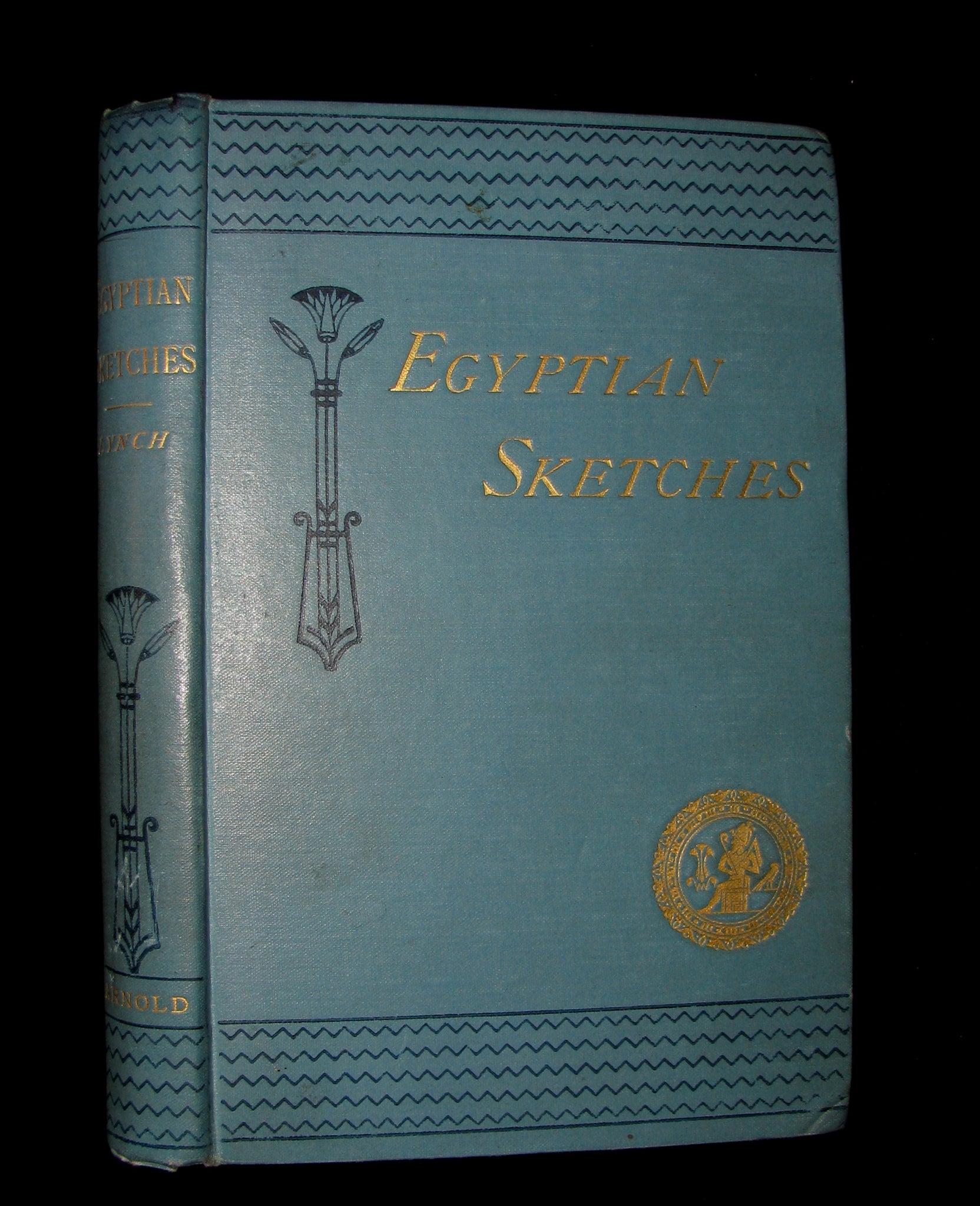 1890 Scarce unique book - Egyptian Sketches (April Fool - Poisson d'Avril Book - April 1st).
