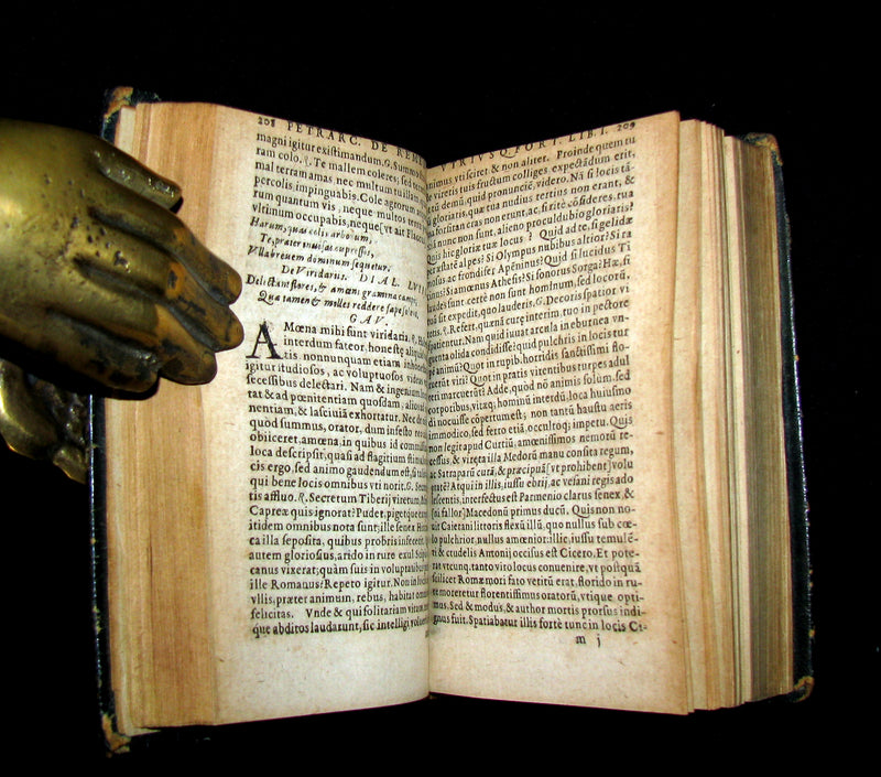 1613 Rare Book - Petrarch's Remedies for Fortune Fair and Foul (De remediis utriusque Fortunae).