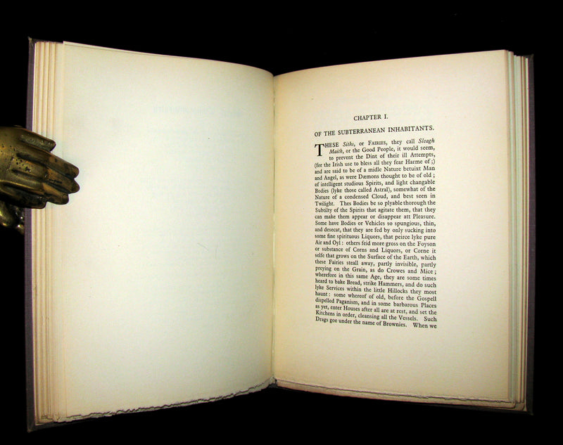 1933 Rare Book - The Secret Commonwealth of Elves, Fauns & Fairies by Robert Kirk. Publisher review copy.