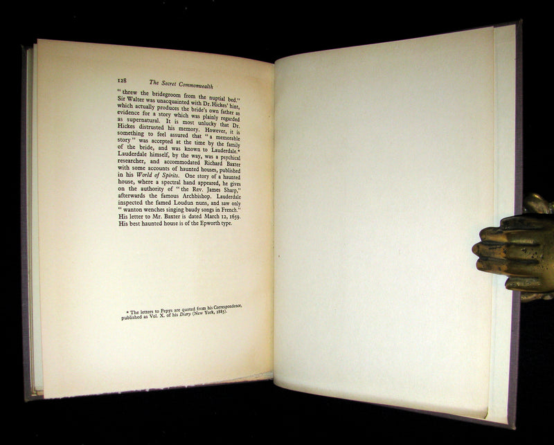 1933 Rare Book - The Secret Commonwealth of Elves, Fauns & Fairies by Robert Kirk. Publisher review copy.