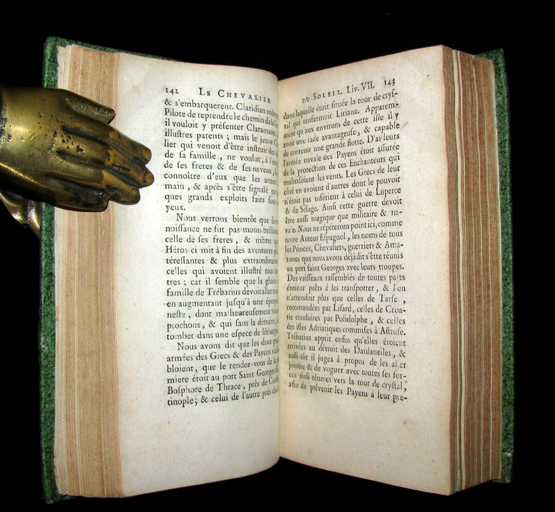 1780 Rare French Chivalry Book set - The KNIGHT of the SUN - HISTOIRE du CHEVALIER du SOLEIL by Diego ORTUNEZ DE CALAHORRA.