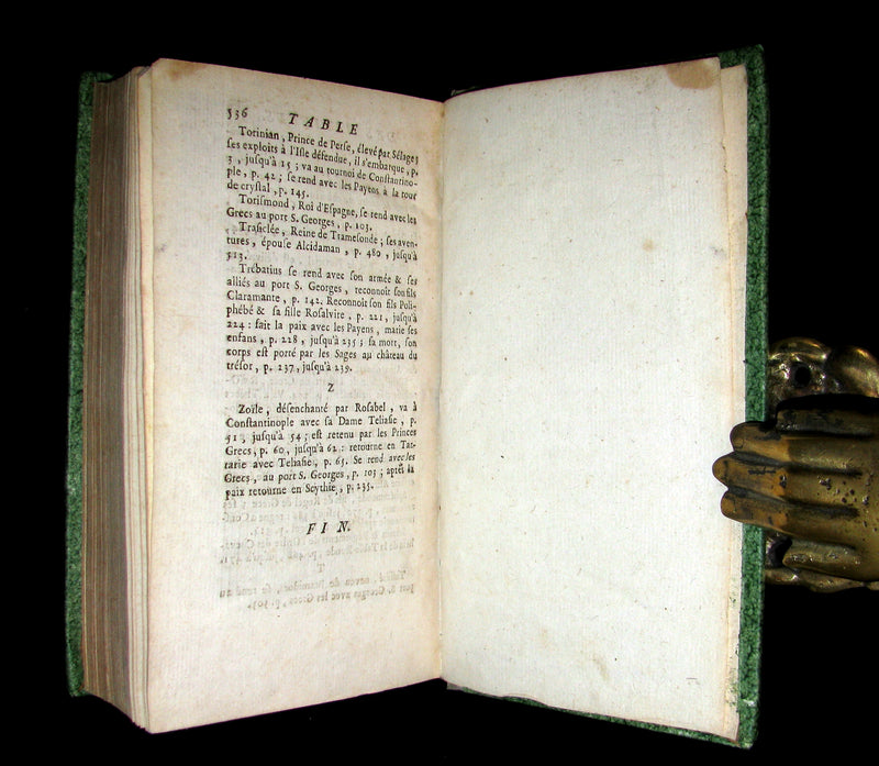 1780 Rare French Chivalry Book set - The KNIGHT of the SUN - HISTOIRE du CHEVALIER du SOLEIL by Diego ORTUNEZ DE CALAHORRA.