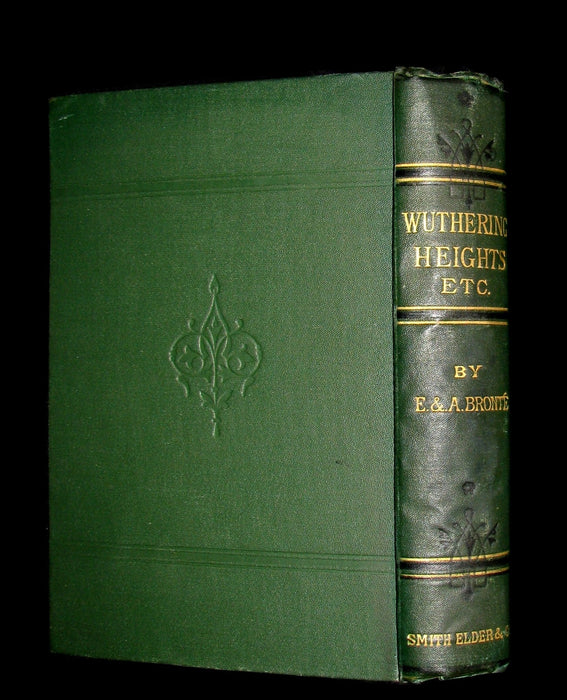 1885 Rare Book - WUTHERING HEIGHTS by Emily Brontë and Agnes Grey by Anne Brontë. Illustrated.