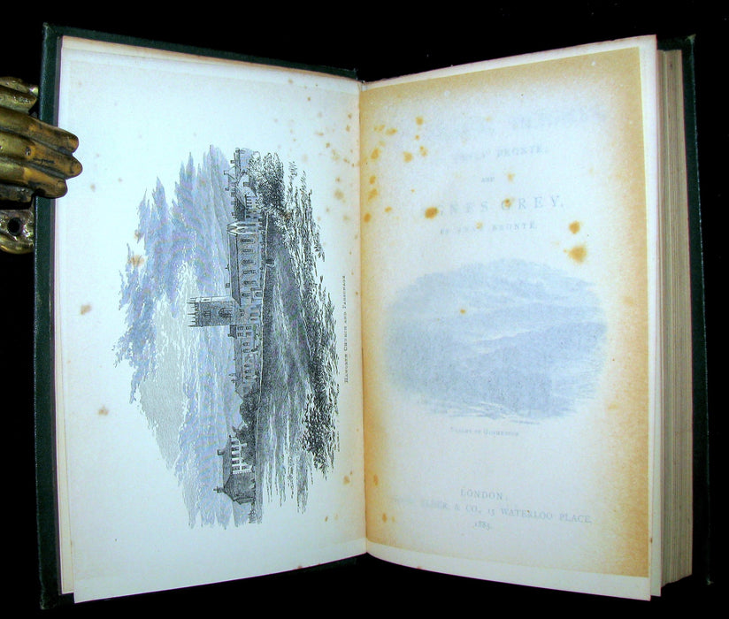 1885 Rare Book - WUTHERING HEIGHTS by Emily Brontë and Agnes Grey by Anne Brontë. Illustrated.