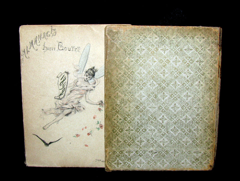1891 Scarce French Book ~ POCKET ALMANACK - ALMANACH Henri Boutet for the year 1892 (in slipcase).