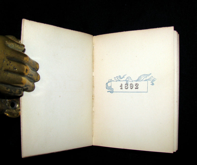 1891 Scarce French Book ~ POCKET ALMANACK - ALMANACH Henri Boutet for the year 1892 (in slipcase).