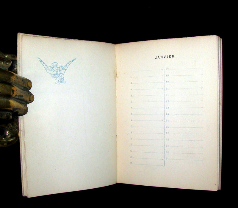 1891 Scarce French Book ~ POCKET ALMANACK - ALMANACH Henri Boutet for the year 1892 (in slipcase).