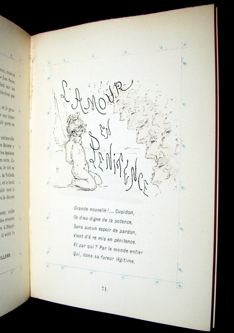 1891 Scarce French Book ~ POCKET ALMANACK - ALMANACH Henri Boutet for the year 1892 (in slipcase).