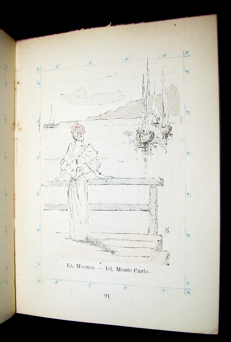 1891 Scarce French Book ~ POCKET ALMANACK - ALMANACH Henri Boutet for the year 1892 (in slipcase).
