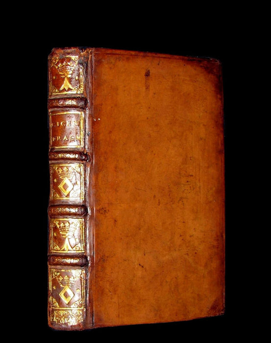 1642 Scarce Latin Book (Arms binding) - Selected Writings by CICERO - M. TULLII CICERONIS SCRIPTORUM FRAGMENTA.