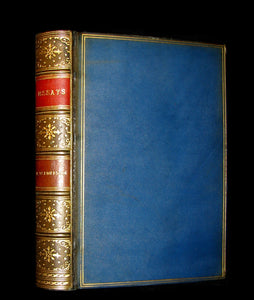 1929 Nice RIVIERE Binding - ESSAYS (First and Second Series) by Ralph Waldo EMERSON.