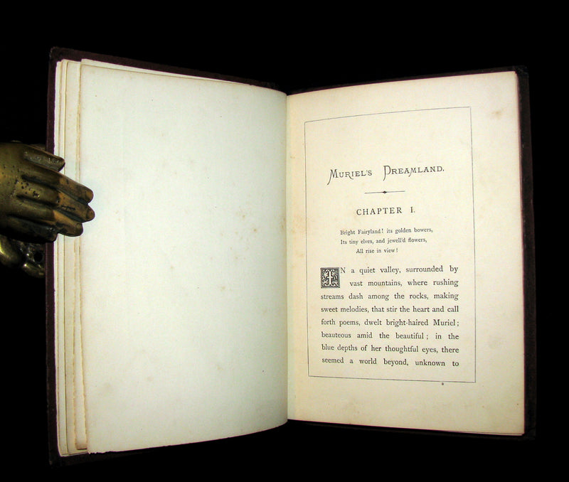 1871 Rare First Edition - MURIEL'S DREAMLAND: A Fairy Tale (Photographically illustrated).