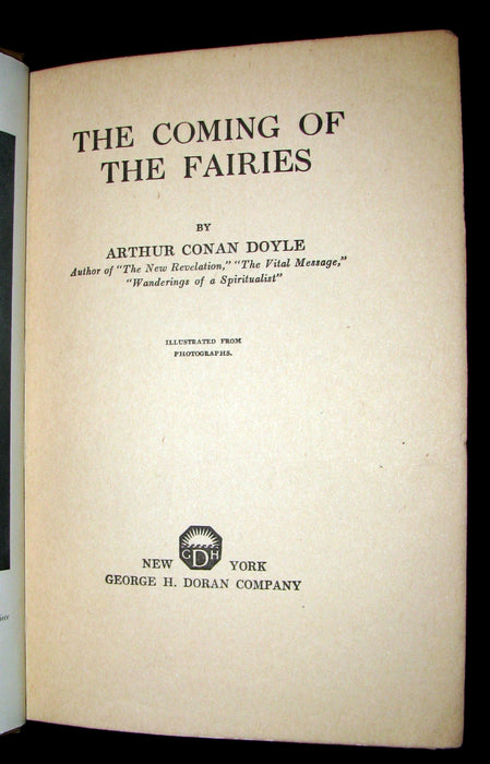 1922 Scarce First Edition -  Cottingley FAIRIES - Arthur Conan DOYLE. The Coming of the Fairies.