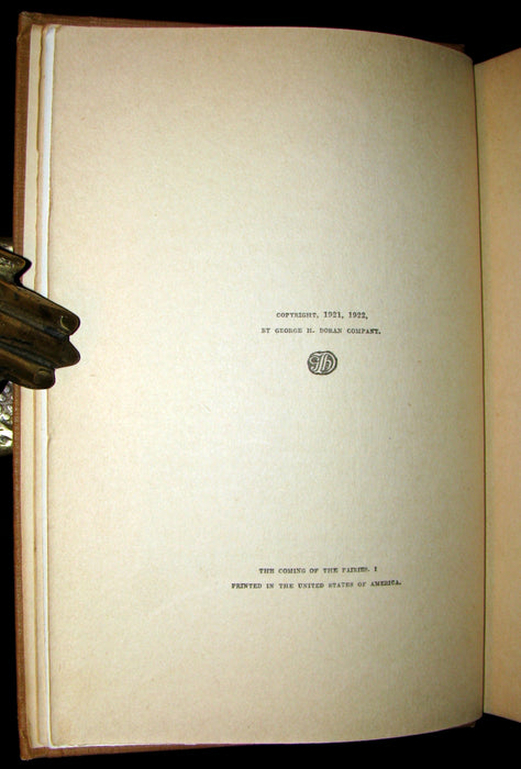 1922 Scarce First Edition -  Cottingley FAIRIES - Arthur Conan DOYLE. The Coming of the Fairies.