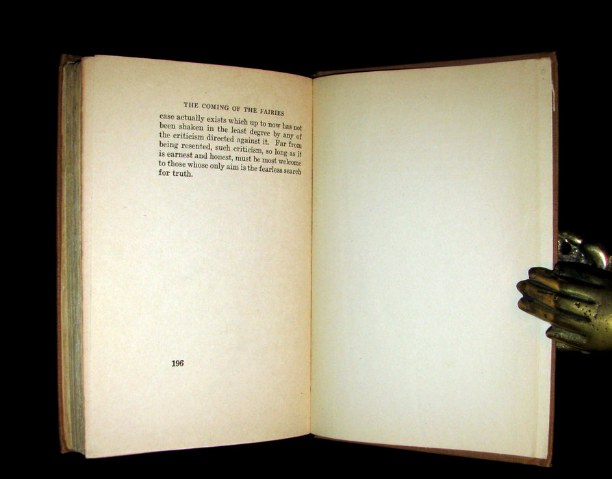 1922 Scarce First Edition -  Cottingley FAIRIES - Arthur Conan DOYLE. The Coming of the Fairies.