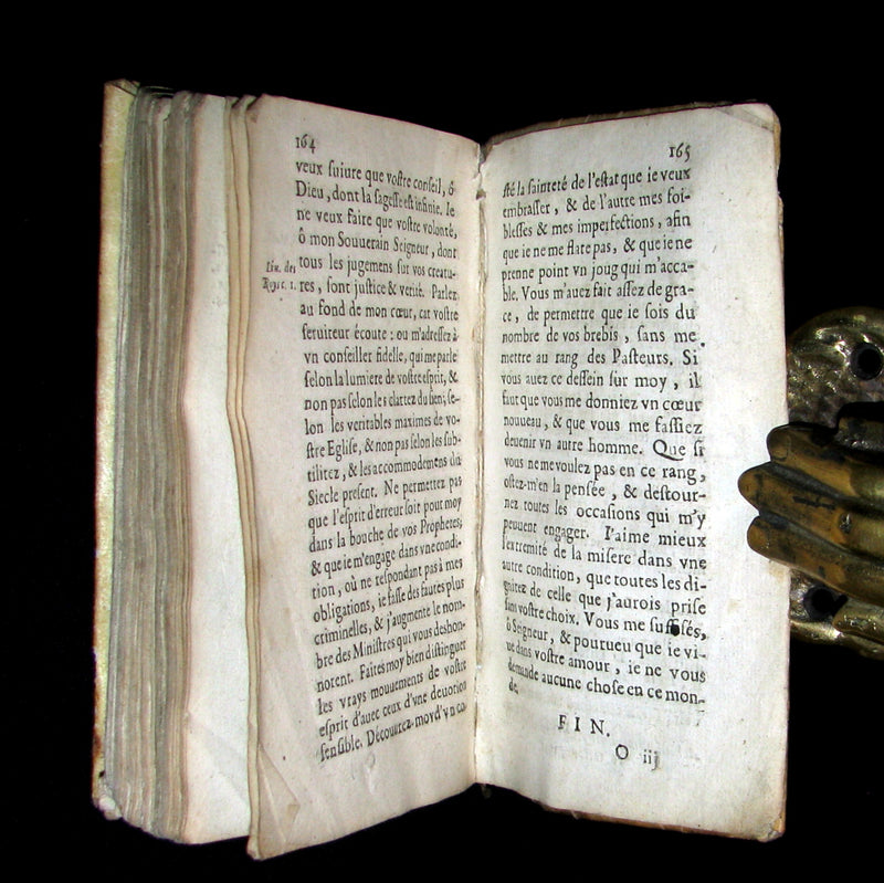 1651 Scarce French Vellum Book - Discourse on the Clerical TONSURE. Antoine Godeau. 1stED.