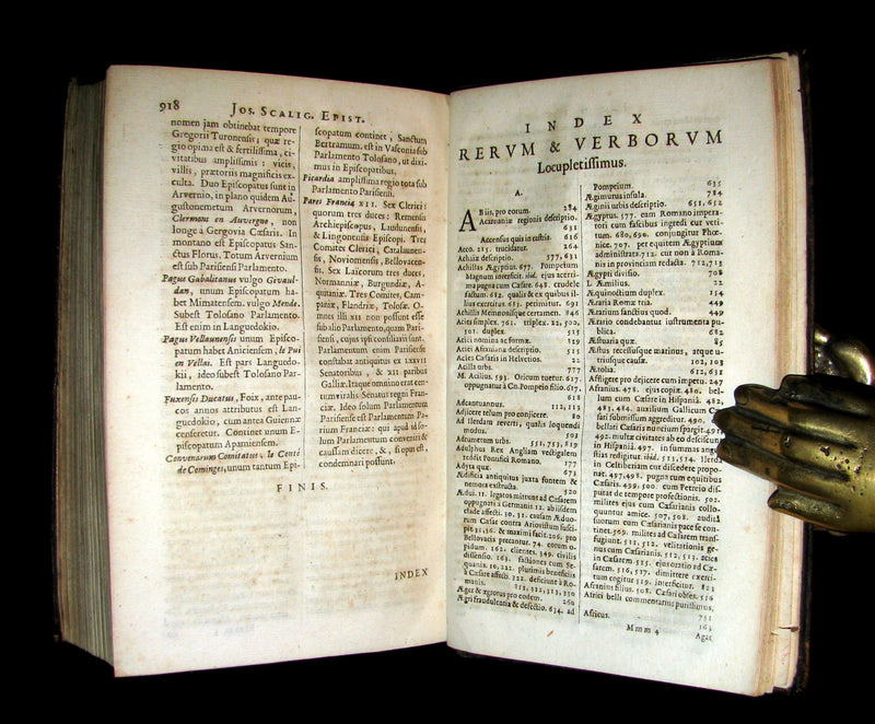 1670 Rare Latin Book - Works of Julius Caesar, The Gallic War, Civil War. Illustrated & MAP.