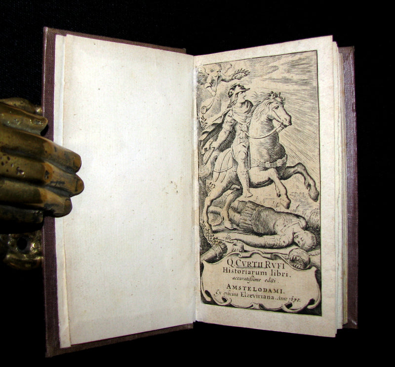1670 Rare Latin Book - Histories of ALEXANDER the GREAT by Q. Curtius Rufus.