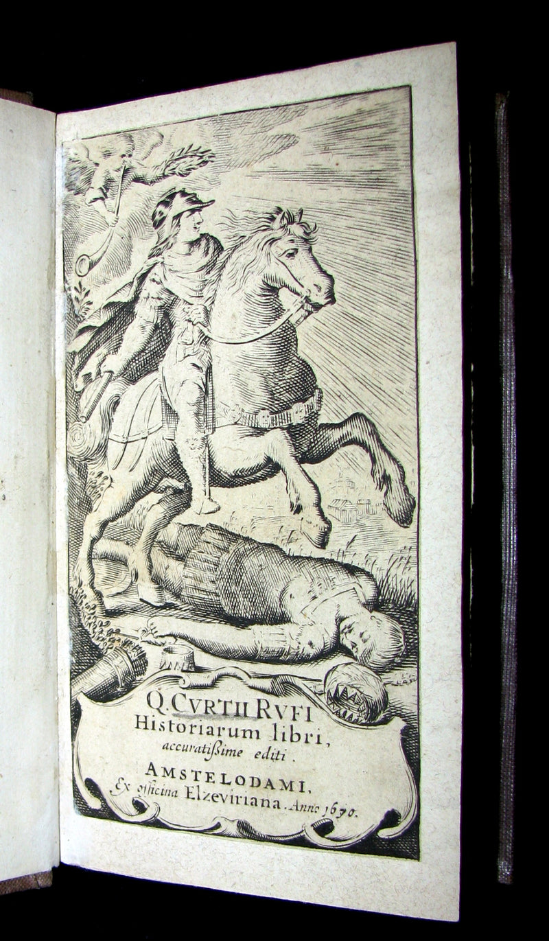 1670 Rare Latin Book - Histories of ALEXANDER the GREAT by Q. Curtius Rufus.