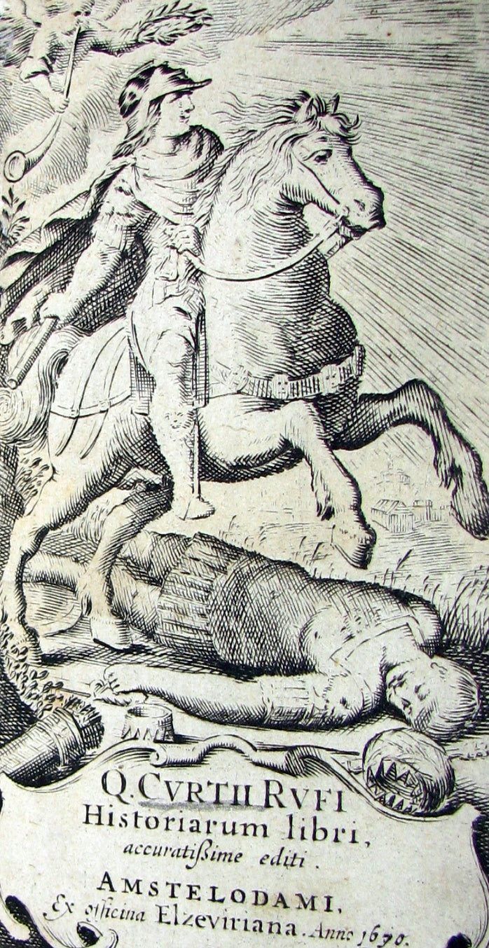 1670 Rare Latin Book - Histories of ALEXANDER the GREAT by Q. Curtius Rufus.