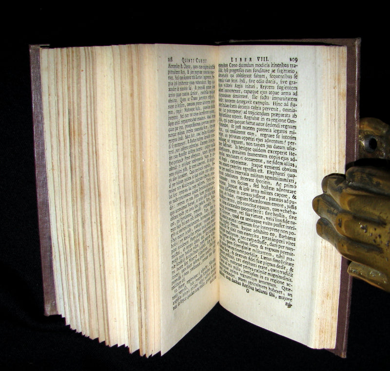 1670 Rare Latin Book - Histories of ALEXANDER the GREAT by Q. Curtius Rufus.