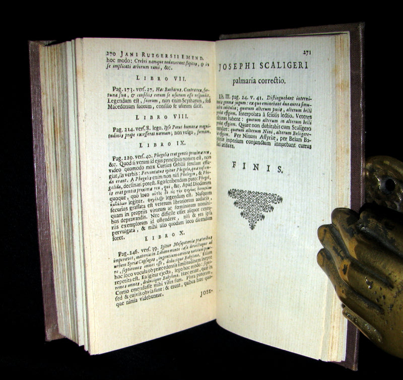 1670 Rare Latin Book - Histories of ALEXANDER the GREAT by Q. Curtius Rufus.