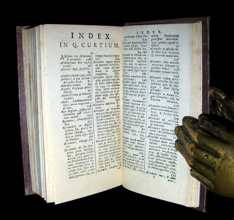 1670 Rare Latin Book - Histories of ALEXANDER the GREAT by Q. Curtius Rufus.