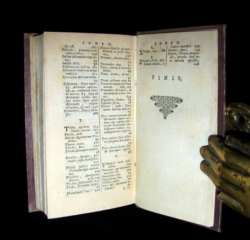 1670 Rare Latin Book - Histories of ALEXANDER the GREAT by Q. Curtius Rufus.