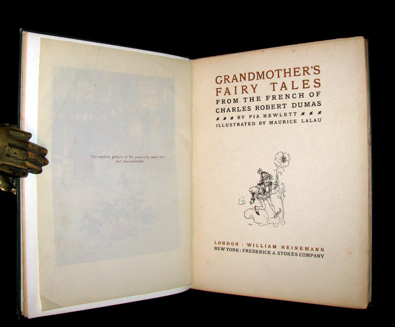 1915 Rare 1stED Book - Charles Robert-Dumas' FAIRY TALES - GRANDMOTHER'S FAIRY TALES.