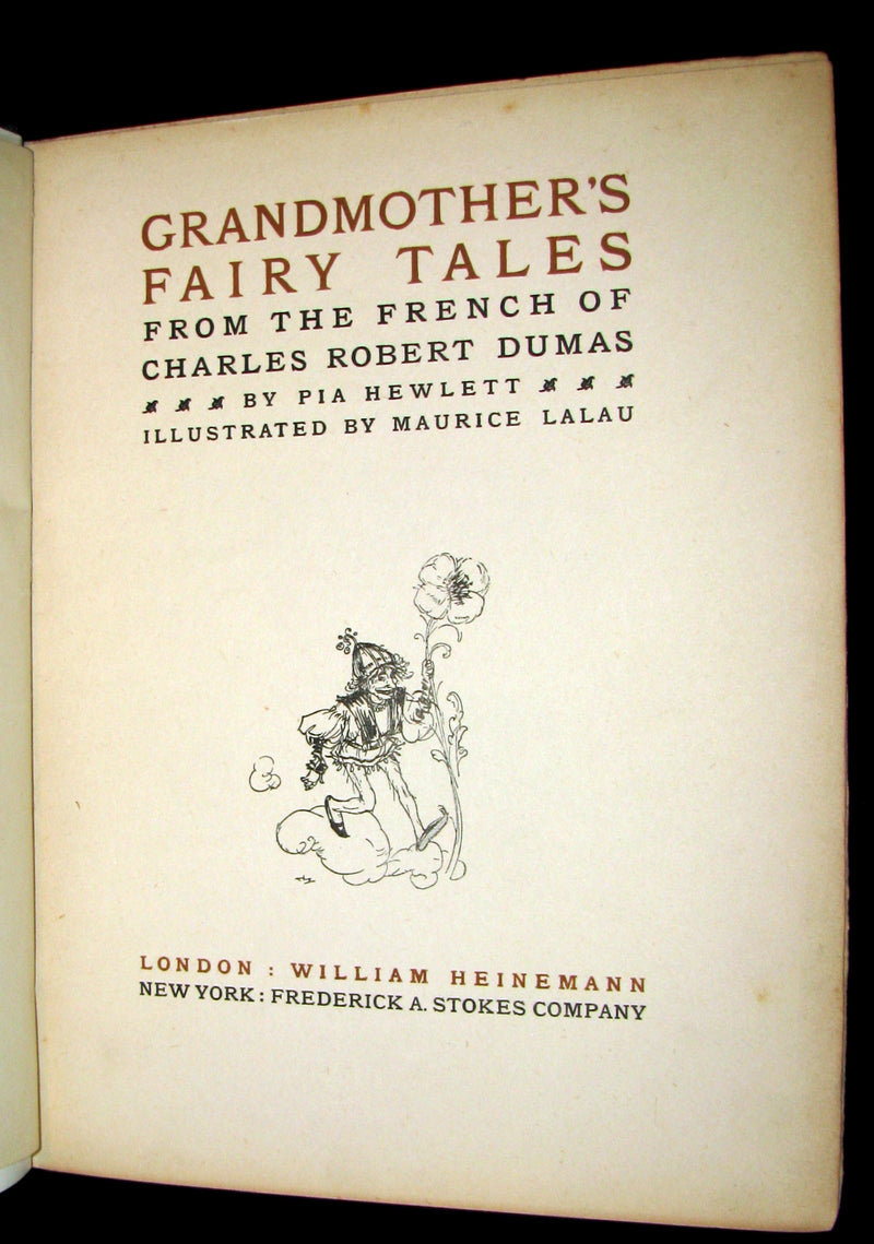 1915 Rare 1stED Book - Charles Robert-Dumas' FAIRY TALES - GRANDMOTHER'S FAIRY TALES.